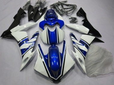 2004-2006 Yamaha YZF 1000 R1 Motorcycle Fairing - White Blue Black UK