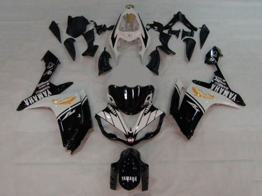 2007-2008 Yamaha YZF 1000 R1 Motorcycle Fairings - White Black Orange Dolphin UK