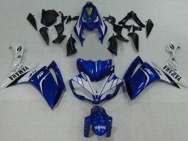 2007-2008 Yamaha YZF 1000 R1 Motorcycle Fairings - Blue White Black M1 UK