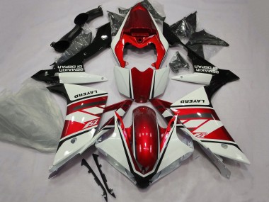 2007-2008 Yamaha YZF 1000 R1 Motorcycle Fairings - White Red Black Layerd UK