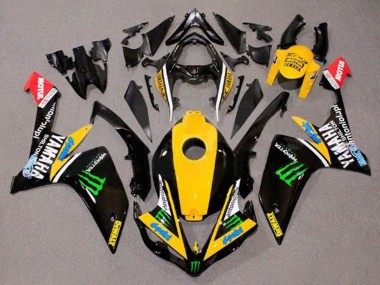 2007-2008 Yamaha YZF 1000 R1 Motorcycle Fairings - Yellow White Black Green Monster Dewalt UK