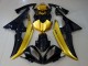 2008-2016 Yamaha YZF R6 Motorcycle Fairings - Gold Glossy Black UK