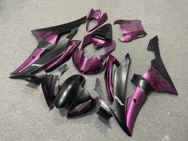2008-2016 Yamaha YZF R6 Motorcycle Fairings - Purple Matte Black UK
