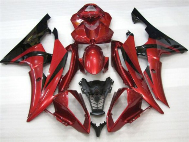 2008-2016 Yamaha YZF R6 Motorcycle Fairings - Red Black UK