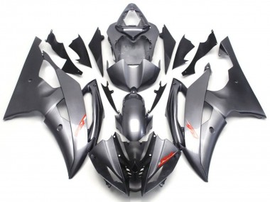 2008-2016 Yamaha YZF R6 Motorcycle Fairings - Grey Red Decals UK
