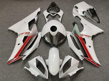 2008-2016 Yamaha YZF R6 Motorcycle Fairings - Pearl White Red UK