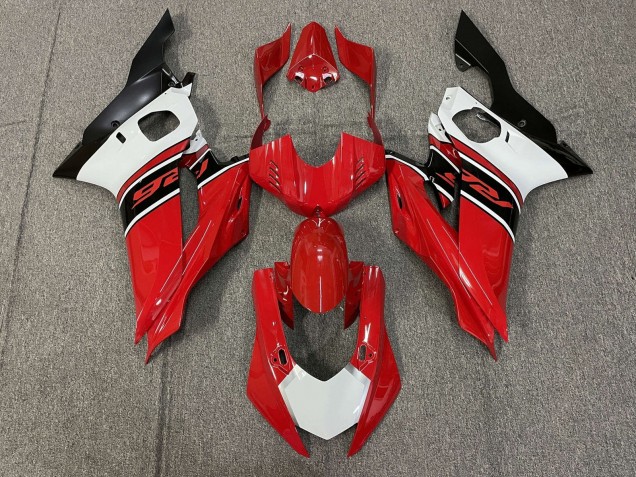 2017-2025 Yamaha YZF R6 Motorcycle Fairings - White Red Matte Black UK