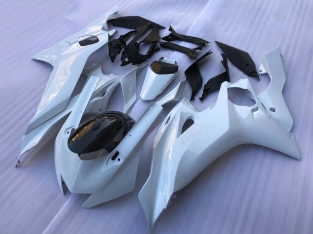 2017-2025 Yamaha YZF R6 Motorcycle Fairings - White Glossy Black UK