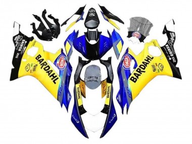 2017-2025 Yamaha YZF R6 Motorcycle Fairings - Yellow Blue Black Bardahl UK