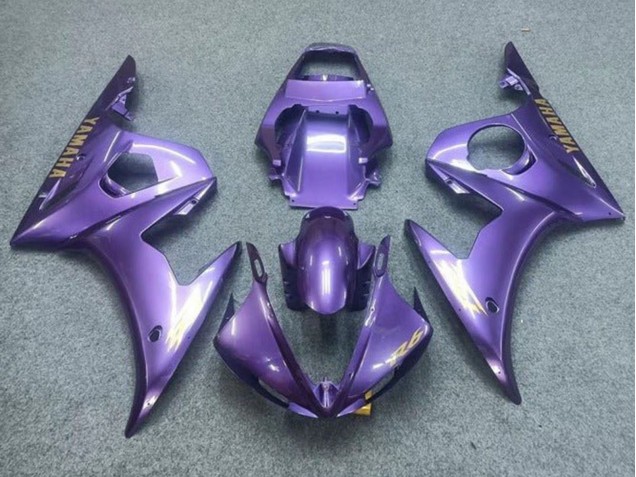 2003-2004 Yamaha YZF R6 Motorcycle Fairings - Purple Gold Decals UK
