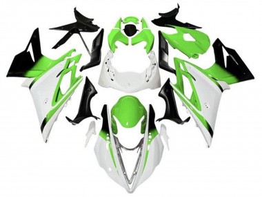 2013-2016 Triumph Daytona 675 Triple Motorcycle Fairings - White Green Glossy Black UK