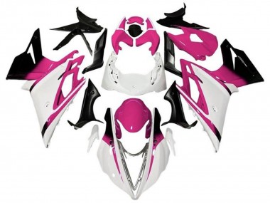 2013-2016 Triumph Daytona 675 Triple Motorcycle Fairings - White Pink Glossy Black UK