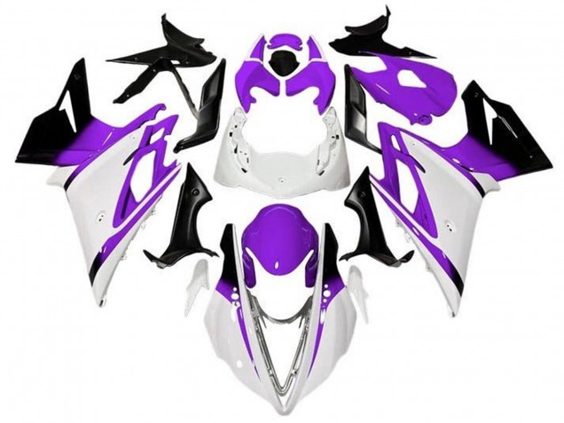 2013-2016 Triumph Daytona 675 Triple Motorcycle Fairings - White Purple Glossy Black UK