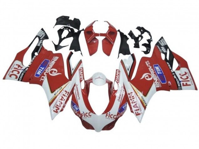 2013-2016 Triumph Daytona 675 Triple Motorcycle Fairings - White Red Fiamm UK