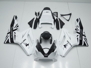 2006-2008 Triumph Daytona 675 Triple Motorcycle Fairings - White Glossy Black Dark Dog UK