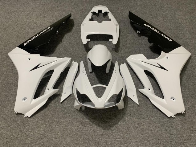 2006-2008 Triumph Daytona 675 Triple Motorcycle Fairing - White Glossy Black UK