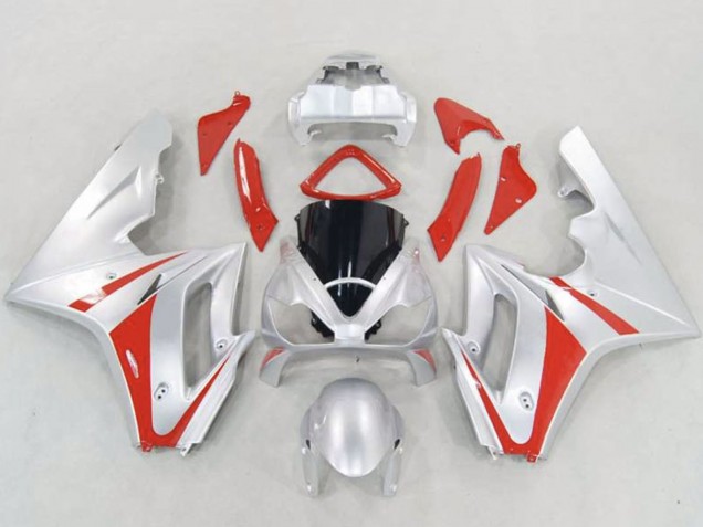 2006-2008 Triumph Daytona 675 Triple Motorcycle Fairings - Silver Red UK
