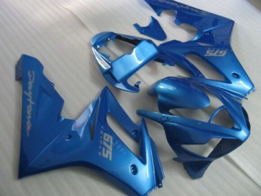 2006-2008 Triumph Daytona 675 Triple Motorcycle Fairings - Blue Silver Decals UK