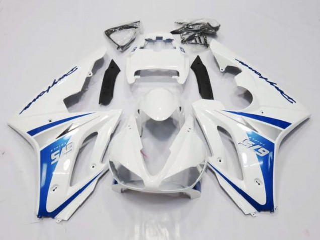 2006-2008 Triumph Daytona 675 Triple Motorcycle Fairing - White Blue UK