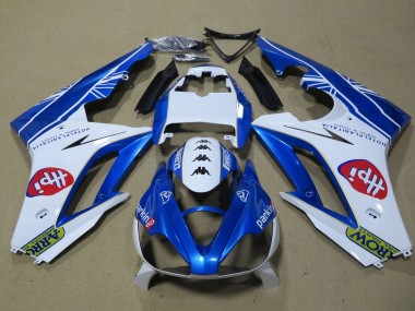 2006-2008 Triumph Daytona 675 Triple Motorcycle Fairings - White Blue UK