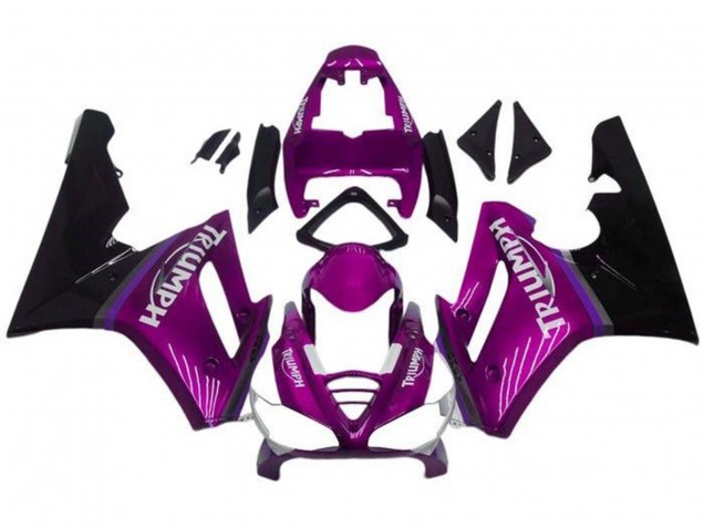 2009-2012 Triumph Daytona 675 Triple Motorcycle Fairings - Purple Glossy Black UK