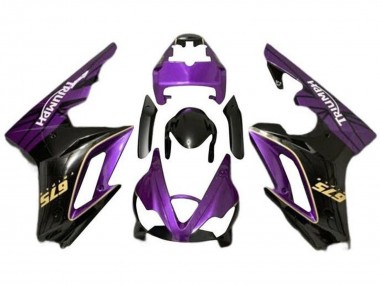 2009-2012 Triumph Daytona 675 Triple Motorcycle Fairings - Purple Gold Glossy Black UK