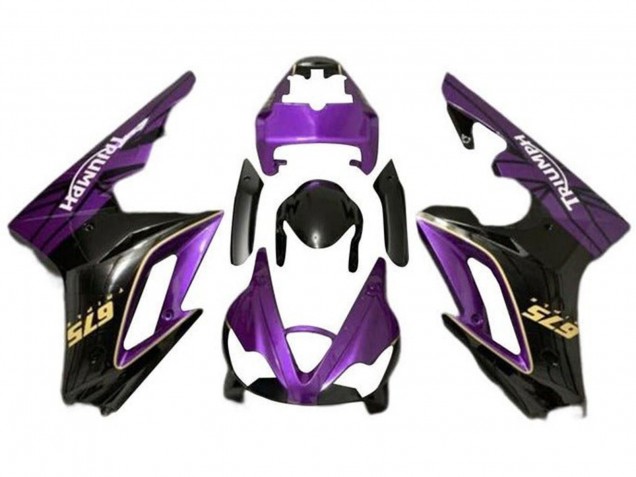 2009-2012 Triumph Daytona 675 Triple Motorcycle Fairings - Purple Gold Glossy Black UK