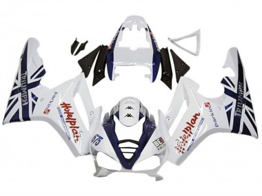 2009-2012 Triumph Daytona 675 Triple Motorcycle Fairings - White Dark Blue UK