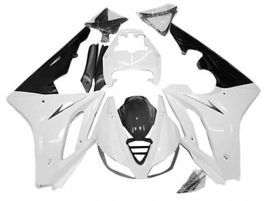 2009-2012 Triumph Daytona 675 Triple Motorcycle Fairings - White Glossy Black UK