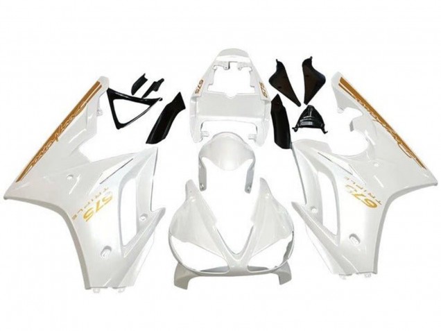 2009-2012 Triumph Daytona 675 Triple Motorcycle Fairings - White Gold UK