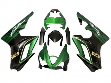2009-2012 Triumph Daytona 675 Triple Motorcycle Fairings - Green Glossy Black UK
