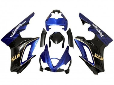 2009-2012 Triumph Daytona 675 Triple Motorcycle Fairings - Blue Glossy Black UK