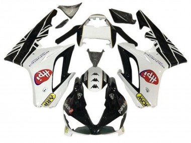 2009-2012 Triumph Daytona 675 Triple Motorcycle Fairings - White Glossy Black HPi UK