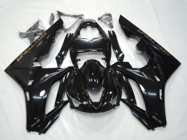 2009-2012 Triumph Daytona 675 Triple Motorcycle Fairing - Glossy Black Gold Decals UK
