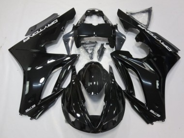 2009-2012 Triumph Daytona 675 Triple Motorcycle Fairings - Glossy Black White Decals UK