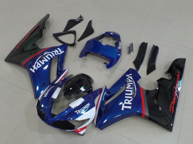 2009-2012 Triumph Daytona 675 Triple Motorcycle Fairings - Blue Red White Glossy Black UK