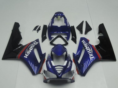 2009-2012 Triumph Daytona 675 Triple Motorcycle Fairings - Blue Red Glossy Black UK