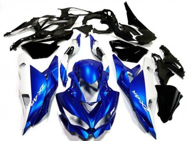 2019-2025 Kawasaki ZX4R ZX-4RR Motorcycle Fairings - White Blue UK
