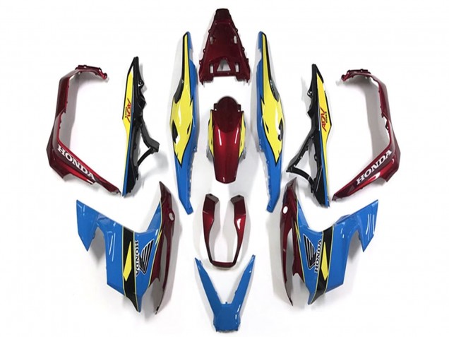 2018-2021 Honda ADV150 Motorcycle Fairings - Blue Yellow Red UK
