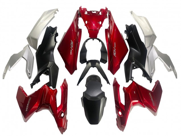 2022-2024 Honda ADV160 Motorcycle Fairings - Silver Red Matte Black UK
