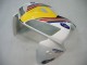 2005-2006 Honda CBR600RR Motorcycle Fairings - Blue White Yellow Rothmans UK