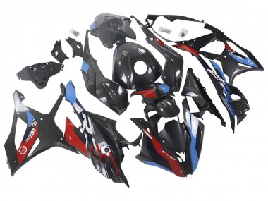 2023-2024 BMW S1000RR Motorcycle Fairings - Blue Red Carbon Fiber UK