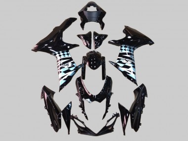 2011-2024 Suzuki GSXR 600/750 Motorcycle Fairings - Glossy Black White UK