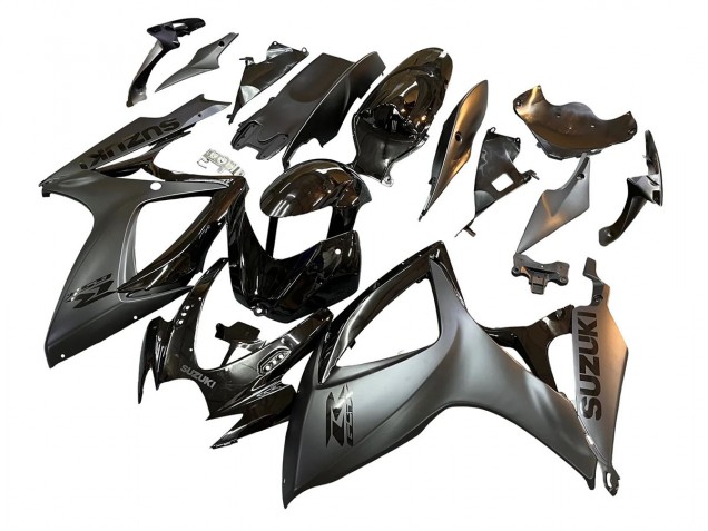 2006-2007 Suzuki GSXR 600/750 Motorcycle Fairings - Glossy Black Matte Black UK