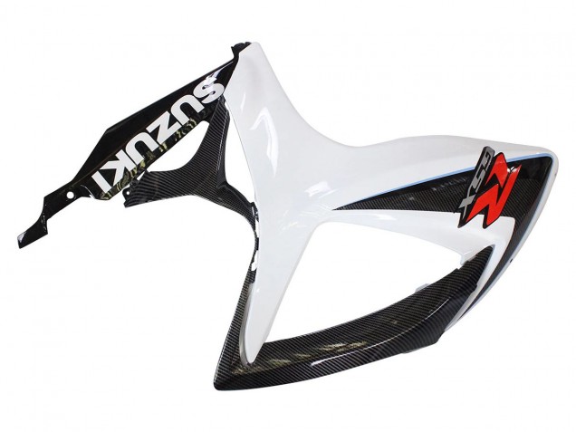 2006-2007 Suzuki GSXR 600/750 Motorcycle Fairings - Black White Carbon Fiber Style UK