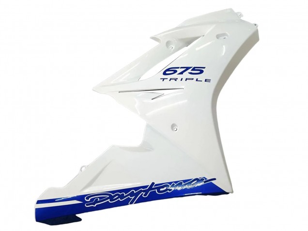2006-2008 Triumph Daytona 675 Motorcycle Fairings - White Blue UK