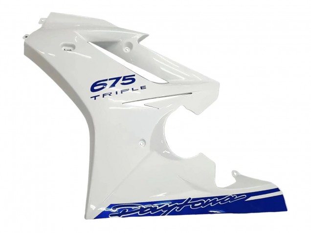 2006-2008 Triumph Daytona 675 Motorcycle Fairings - White Blue UK