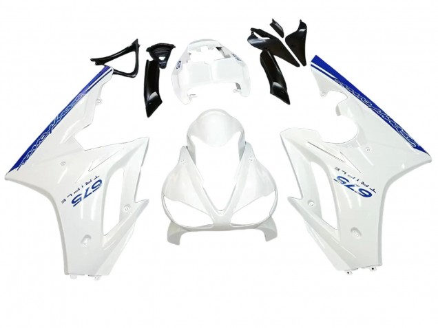2006-2008 Triumph Daytona 675 Motorcycle Fairings - White Blue UK
