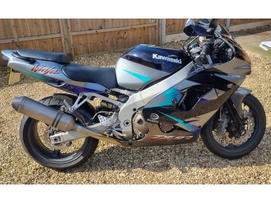 2002-2003 Kawasaki Ninja ZX9R Motorcycle Fairings - Blue Silver UK