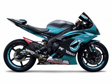 2008-2016 Yamaha YZF R6 Motorcycle Fairings - Light Green White Black Petronas UK